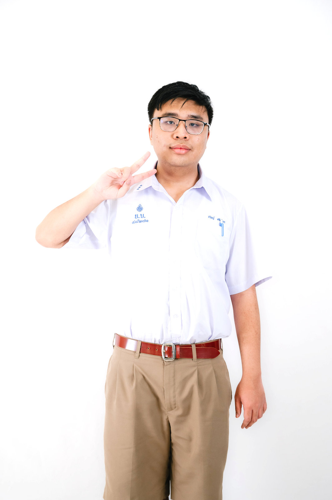 Portrait of Rawich Sripian in school uniform